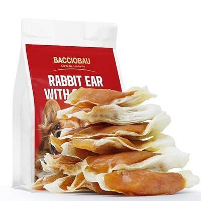 Chicken Jekry Dog Treats Rabbit Ears for Dogs 9.52OZ (270g) | High Protein Chicken Dog Treats Rawhide Free Dog Chews Long-Lasting Dental Treats for Small Medium Large Breeds