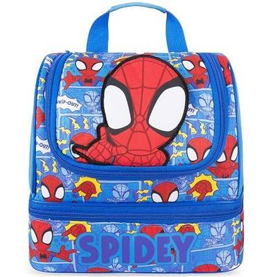 Get Trend Marvel Spidey and His Amazing Friends Insulated Lunch Bag | Dual Compartment, Reusable Kids Snack Bag, Zipped Cooler Bag with Handle and Strap for School, Picnic, Travel Gifts for Boys