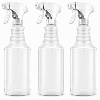 Bar5F 24 oz Empty Bleach-Resistant Trigger Spray Bottles, 3-Pack | B5F Bottle System, chemical-resistant HDPE body, fine mist, on/off nozzle for bleach, vinegar and cleaning use