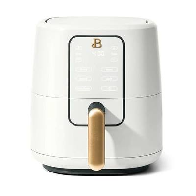 B - 3-Quart Digital Air Fryer, TurboCrisp Technology, 4 Presets, 170°F-400°F, Non-Stick, Dishwasher Safe, 1200 Watt. (White Icing)