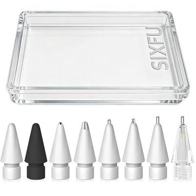 SIXFU 8 Styles Tips for Apple Pencil Tip, Multiple Durable Tips for Apple Pencil Pro Tips for Apple Pen/USB-C/1st/2nd Generation, Accessories Compatible for iPad Pencil Tips