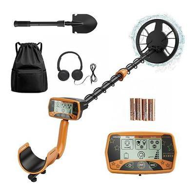 GarveeLife Metal Detector for Adults & Kids, Waterproof Metal Detectors with High Accuracy Lightweight 8'' Waterproof Search Coil, LCD Display, Adjustable Length, All Metal & Disc Modes