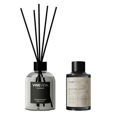 VINEVIDA Reed Diffuser Volcano | Diffuser Reed for Home & Bathroom | Long-Lasting Scent Sticks Set | Oil Stick Diffuser | Bathroom Scent