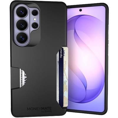 Scooch for Samsung Galaxy S26 Ultra Case with Card Holder, Moneymate Wallet Case with Hidden Card Slot and Protection for 4 Cards, 10-Foot Drop Protection, Black