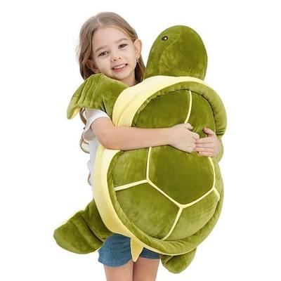 Dalmao 28 Inch Big Sea Turtle Stuffed Animals, Cute Giant Large Jumbo Soft Plush Toys, Ocean Green Turtle Plushie Body Pillow, Gifts for Kid Boys, Girls, Girlfriend, Birthday