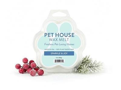 One Fur All Pet House Scented Wax Melts Natural, Plant Based Soy Wax Melts for Pet Odor, Long Lasting Fragrance for Fresh Smelling Homes, Sparkle & Joy, Pack of 2