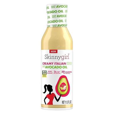 Skinnygirl Sugar Free Gluten Free Avocado Oil Salad Dressing, Creamy Italian, 11.5 Ounce