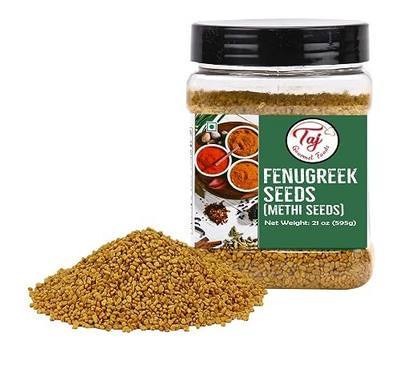 TAJ Premium Indian Methi Seeds, Fenugreek Seeds, (21-Ounce)