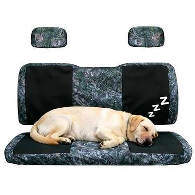 StarknightMT Camo Seat Covers Compatible with 2002-2008 Polaris Ranger 500 700 800, Full Set Water-Resistant Neoprene UTV Bench Protector Against Pet Scratches and Sun