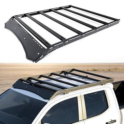 Trumgeta 1000 lbs Roof Rack Fit for 2024 2025 2026 Toyota Tacoma Double Cab Pickup Aluminum No Drill Roof Basket Heavy Duty Cargo Carrier Tacoma Accessories