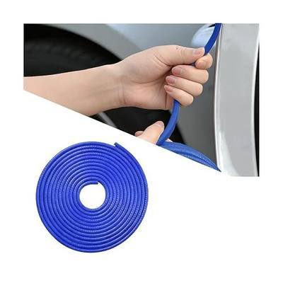 Car Door Edge Guards, 32FT U Shape Vehicle Door Entry Trim Protector, Automotive Weather Proofing Entry Edge Molding Protection, Universal for Automobile Sedan Truck (Blue)