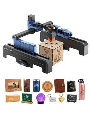 Artilume Laser Engraver 7000mW with APP-Control Foldable and Portable Laser Engraver and Cutter Machine with Height Extension and Cover 200x150mm Larger Engraving Area for Wood Leather Acrylic (T1-P)