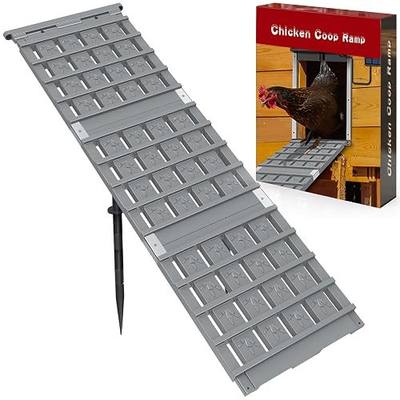 NIUXX Chicken Coop Ramp: Length Adjustable Waterproof & Non-Slip Ladder | Easy to Clean - Suitable for Poultry with Limited Mobility or Flightless Chickens
