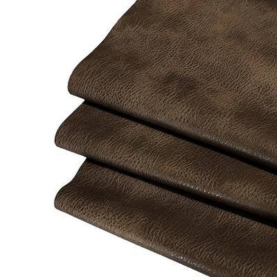 1mm 54" Waterproof Crazy Horse Faux Leather, Vintage DIY Upholstery Fabric | Unique Pull-Up Effect,Scratches Fade to Character,Smooth Oiled Wax Finish,Soft Durable Hand-Feel, Ages Beautifully Over Time