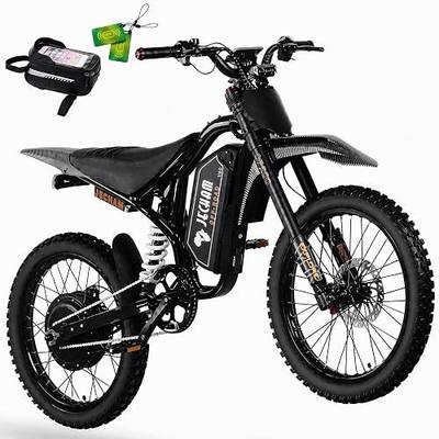 Electric Dirt Bike for Adults Teens 4700W, Off-Road Electric Bike 60V 32Ah, 50 MPH High Speed, 75 Mile Range, Hydraulic Disc Brakes, Dual Suspension, All-Terrain NFC Unlock Dirt Bike