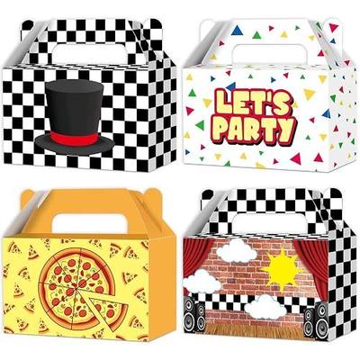 24 Pcs Five Theme Party Decorations Night Gift Boxes Set Horror Game Theme Treat Boxes Nights Paper Box Games Parties Supplies Nights Birthday Party Favor Box for Fan Celebration Birthday Supplies