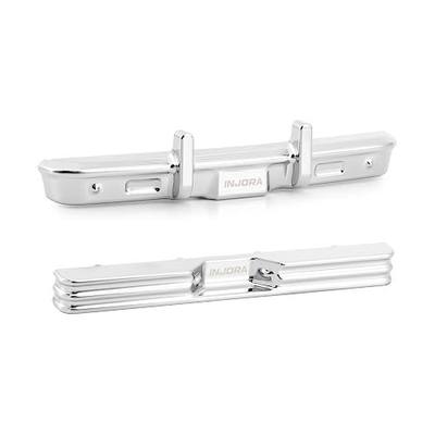 INJORA Aluminum Front Rear Bumper for 1/30 Axial SCX30 K10 (Chrome)
