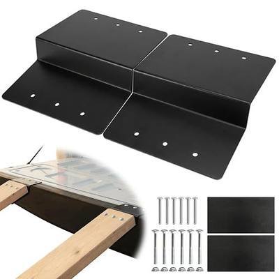 Steel Ramp Top Kit, 2 Pack Heavy-Duty Steel Ramp Kit for 2x8 Boards to Safely Load ATV Motorcycle and Lawn Equipment On and Off Your Vehicle, Black