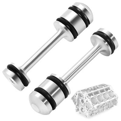 2 Pcs 12573460 LS Billet Rear Galley Plug Barbell Oil Diverter Fits for GM Gen III IV LS Engines LS1 LS2 LS3 LQ4 LQ9 L92 L33 L76 L99, Aluminum Rear Oil Passage Plug with FKM O-Rings