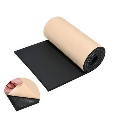NYXOVA Neoprene Foam Sheet 1/2" x 16" x 78" with Adhesive Backing, High Density Closed Cell Foam for DIY Crafts, Gaskets, Sealing, Weatherproofing, Sound & Vibration Dampening