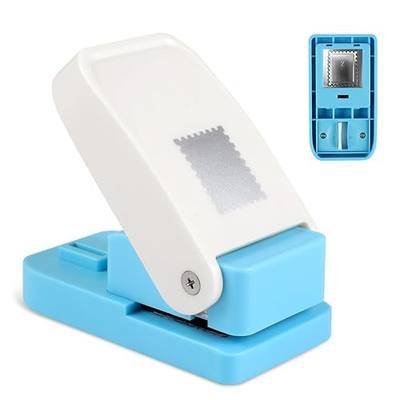 Postage Stamp Punch 1X0.8 Inch, Stamp Cutter Punch for Scrapbooking Crafts | Create Mini Postage Stamp Shapes Easily with a Lever Action Punch, Perfect for Card Making, Journaling and DIY Crafts