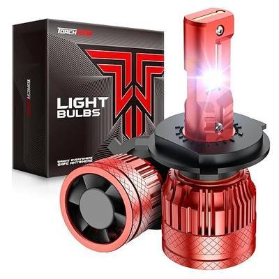 Torchbeam 2026 H4 LED Bulbs 72000LM 6500K White Light, Dual-Beam Technology 2 Pcs