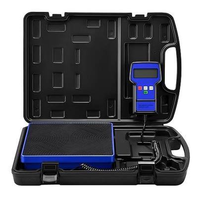 High Accurancy Digital HVAC Refrigerant Charging Weight Scale with Case 220 Pounds Blue