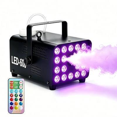 Fog Machine, Smoke Machine, 600W 4000CFM Smoke Machine Fog with 18 LED Lights & Wireless Remote, 12 Colors & Auto Modes for Halloween Party,Wedding, and Parties