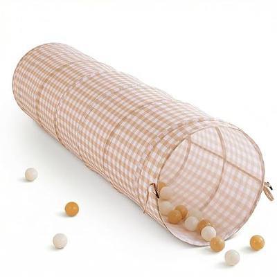 Tunnel Toys for Toddlers: Pop Up Kids Play Tunnel with Carry Bag - Collapsible Peachskin Fabric Tunnel for Baby Indoor & Outdoor - Sensory Activity Gift for Boys Girls Pet Puppy Dog