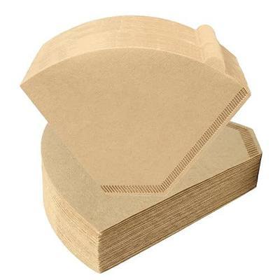 #4 Cone Coffee Filters 100Pcs Disposable for 8-12 Cup Drip Pour Over Makers | Unbleached Natural Brown Paper, No Bleach No Glue, for 8-12 Cup Drip Coffee Makers & Pour Over Drippers