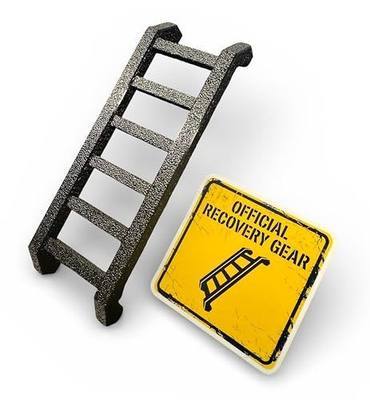 Mag-Ladder Pro™ - Magnetic Mini Ladder for Toyota 4Runner, Tacoma, RAV4 & Bronco | Textured Black Widdle Wadder Off-Road Accessory & Decal | Unique Overland Gifts for Men | 3D Printed in USA