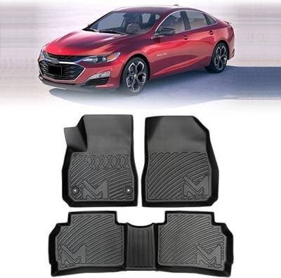 Floor Mats Custom for Chevy Malibu 2016-2025 (Not for Malibu Limited), TPE Automotive All Weather Cover Protection Waterproof Black Floor Liner Front & Rear Row Full Set Car Mats, 3PCS
