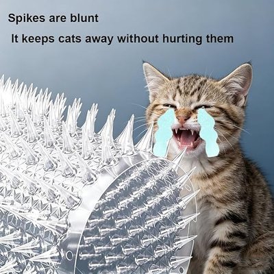 20 Pack Scat Mat for Cats-16 x 13 Inch Cat Spike Mat with Spike, Pet Training Mat Device for Cat Repellent Indoor/Outdoor to Deter Cats and Other Animals for All Seasons