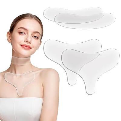Silicone Neck Wrinkle Patches,Reusable Chest Anti Wrinkle Pads for Women,2P | Overnight use, Hydrating, Smoother-looking skin, Neck & chest care