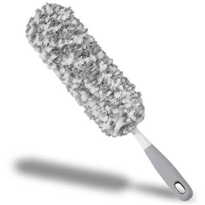 17.3" Handheld Microfiber Car Duster for Cleaning, Multi-Purpose Duster with Detachable & Washable Head, for Car Interiors, Electronic Products, Furniture, Windows, and Delicate Surfaces