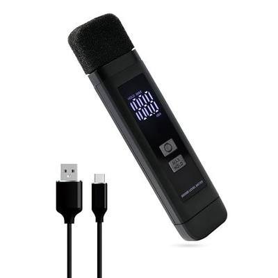 Decibel Meter Sound Level Meter with LCD Display Decibel/MAX/Data Hold and Battery Indicator, 30~130dBA Pocket SPL Meter dB Noise Monitor Rechargeable for Noisy Neighbors Factory Home