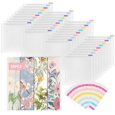 36PCS Scrapbook Paper Storage Organizer, 12x12 Inch Clear PP Scrapbook Paper Storage Organizers for Cardstock, Vinyl Paper, File