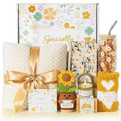 EXTALOW Birthday Gifts for Women,Mothers Day Gifts,Get Well Soon Gift Baskets for Women,Sympathy Gift Baskets Spa Set Self Care Gift for Mom Sister Her Wife Girl Friends Grandma