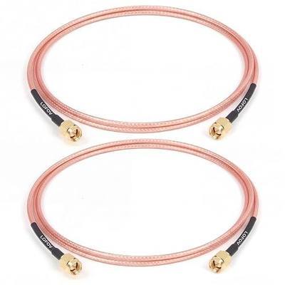3ft SMA Male to SMA Male Cable 2PCS, RG316 SMA Extension Cable 50 ohm for Router, Test Equipment, Signal Enhancer, Wireless Adapter,WiFi Antenna Applications