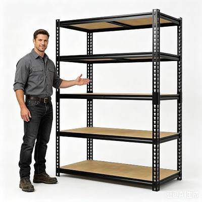 2500 Lbs Heavy Duty Garage Storage Shelves, 48" L x 24" W x 72" H | 5-Tier Adjustable Metal Shelving Unit, Storage Rack for Kitchen, Pantry, Basement, Bathroom & Laundry