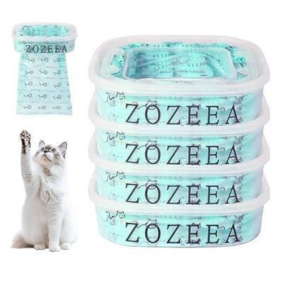 4 Pack Upgraded Thickened Cat Litter Refills Bags Cartridge 7-Layer EVOH Odor Control Litter Refill Compatible with Genie Cat Standard, Plus and XL Pails, Total 112FT Lasts Up to 16 Months