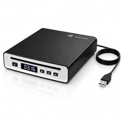 USB Car CD Player, Portable External CD Player Plug & Play Compatible with Cars, SUVs, Trucks, Laptop
