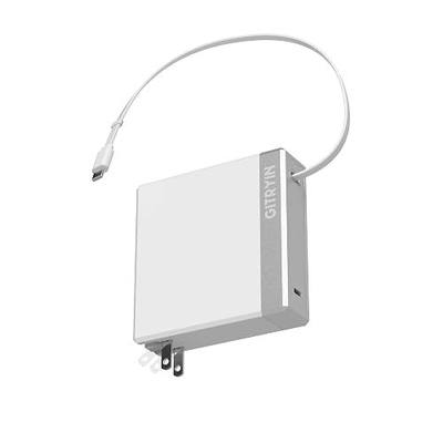 Gitryin 140W Retractable Laptop Charger Block for MacBook Multiple Devices, 2-Port Compact USB C Charger with 31.5in Type C Cable, Fast GaN Charger for MacBook,iPad,iPhone 17/16 Series,Travel, White