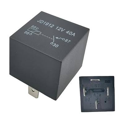 JD1912 12V 40A 4-Pin Automotive Relay | Heavy Duty 40 Amp, For Horns, Fans, Lights, Universal Fit
