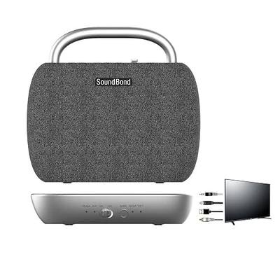 Wireless tv Speakers, Wireless Speakers for Smart TV Portable TV Speakers for Hard of Hearing Seniors and Elderly, Compatible with Optical RCA AUX USB-C TVs,DVD,Multimedia Player