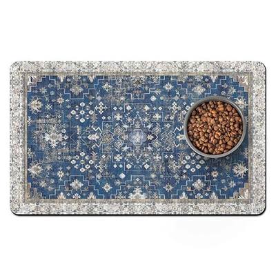 Pet Food Mats for Floor, Absorbent Dog Mat for Food and Water Dispenser Mat, Dog Food Mat Quick Dry Cat Food Mat Pet Supplies