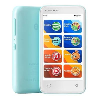 MP3 Player for Kids, Parental Controls,16GB, Supports Spotify and Audible, Bluetooth and WiFi(Mint Green)