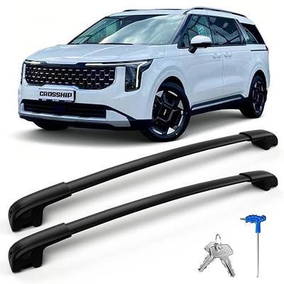 Lockable Roof Rack Cross Bars | Compatible with KIA Carnival 2022-2025, Heavy Duty Aluminum Crossbars, Anti-Theft Roof Bars for Rooftop Cargo Kayak Bike
