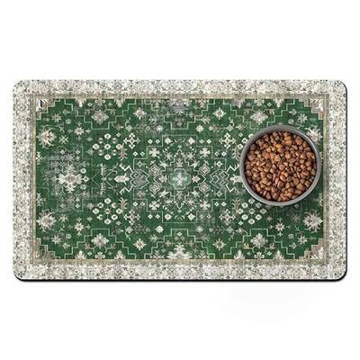 Pet Food Mats for Floor, Absorbent Dog Mat for Food and Water Dispenser Mat, Dog Food Mat Quick Dry Cat Food Mat Pet Supplies