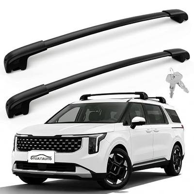 OTUAYAUTO Lockable Roof Rack Cross Bars - Compatible with KIA Carnival 2022-2025, Aluminum Anti-Theft Heavy Duty 220lbs Crossbars for Luggage Racks Bike Kayak Snowboard Cargo Bars Non-Corrosion